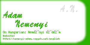 adam nemenyi business card